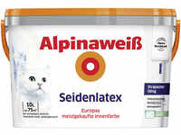 Alpina Seidenlatex Alpinaweiß 10 L seidenglänzend GLO765051313