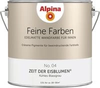Alpina Feine Farben Wandfarbe No. 04 Zeit der Eisblumen - k&uuml;hles blassgrau 2,5 L
