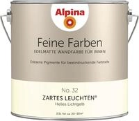 Alpina Feine Farben Wandfarbe No. 32 Zartes Leuchten - helles lichtgelb edelmatt 2,5