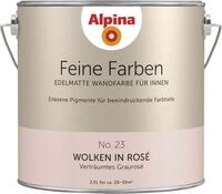 Alpina Feine Farben Wandfarbe No. 23 Wolken in Ros&ecirc; - vertr&auml;umtes grauros&eacute; 2,5 L