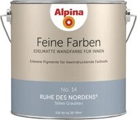 Alpina Feine Farben Wandfarbe No. 14 Ruhe des Nordens - stilles graublau 2,5 L