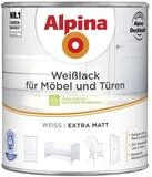 Alpina Wei&szlig;lack f&uuml;r M&ouml;bel & T&uuml;ren 2 L wei&szlig; extra matt