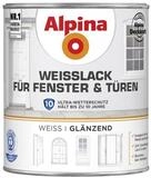 Alpina Wei&szlig;lack f&uuml;r Fenster & T&uuml;ren 750 ml wei&szlig; gl&auml;nzend
