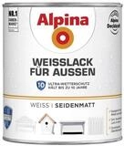 Alpina Wei&szlig;lack f&uuml;r Au&szlig;en 750 ml wei&szlig; seidenmatt