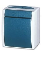 Busch-Jaeger Aufputz Aus- und Wechselschalter Ocean, 2601/6 W-53