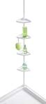 Wenko Teleskop-Duschecke Easy Aluminium, wei&szlig;, 4 Ablagen