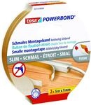 tesa Powerbond Montageband 5 m x 9 mm, transparent