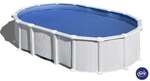 Gre Stahlwand-Pool Haiti, 610 x 375 x 132 cm Omega Oval Wei&szlig;