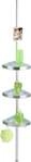 Wenko Teleskop Duschecke Premium Aluminium, chrom, 3 Ablagen