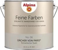 Alpina Feine Farben Wandfarbe No. 06 D&auml;cher von Paris - romantisches graubraun 2,5 L