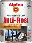 Alpina Metallschutz-Lack Anti-Rost 2,5 L braun gl&auml;nzend