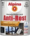 Alpina Metallschutz-Lack Anti-Rost 750 ml schwarz matt