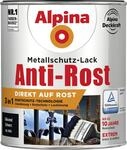 Alpina Metallschutz-Lack Anti-Rost 750 ml schwarz gl&auml;nzend