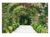 papermoon Vlies- Fototapete Digitaldruck 350 x 260 cm Rose Arch Garden
