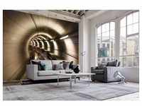 papermoon Vlies- Fototapete Digitaldruck 350 x 260 cm Underground Tunnel