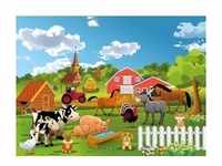 papermoon Vlies- Fototapete Digitaldruck 350 x 260 cm Farm Bauernhof...