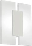 Eglo LED Wandleuchte Metrass 2 nickel-matt 20 x 17 cm warmwei&szlig;