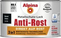 Alpina Metallschutz-Lack Anti-Rost 300 ml schwarz gl&auml;nzend
