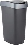 Rotho Swingeimer Twist 10 L schwarz silber