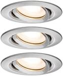 Paulmann LED Au&szlig;en-Einbauleuchte Nova Plus 3er Set eisen 9,3 cm GU10