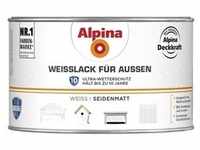 Alpina Weißlack für Außen 300 ml weiß seidenmatt