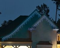 Kaemingk LED Eisregen Lichterkette 119 LED kaltwei&szlig;