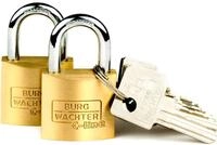 Burg W&auml;chter Vorh&auml;ngeschloss Duo 222 30 SB C-Line 14.3 x 16.0 mm - 2 St&uuml;ck