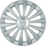 Cartrend Radzierblenden Meridian 38 cm (15 Zoll) silber 4 St&uuml;ck