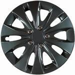 Cartrend Radzierblenden Storm 38 cm (15 Zoll) schwarz 4 St&uuml;ck