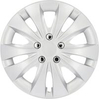 Cartrend Radzierblenden Storm 40 cm (16 Zoll) silber 4 St&uuml;ck