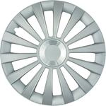 Cartrend Radzierblenden Meridian 40 cm (16 Zoll) silber 4 St&uuml;ck