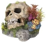 Nobby Aqua Ornaments TOTENKOPF mit Pflanzen 13,5 x 13,5 x 10,5 cm