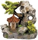 Nobby Aqua Ornaments TEMPEL AN KLIPPE mit Pflanzen 19 x 13 x 17,2 cm