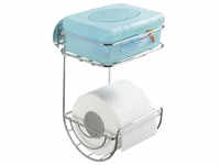 Wenko Toilettenpapierhalter mit Ablage Turbo-Loc