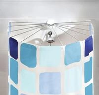Kleine Wolke Duschvorhang-Spinne Big Spider wei&szlig; 94 x 71 cm