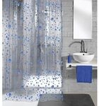 Kleine Wolke Duschvorhang Bubble marineblau, 180 x 200 cm