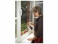 tesa Insektenschutz-Fenster Klettband OPEN/CLOSE 130 x 150 cm anthazit