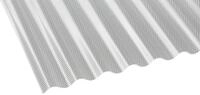 Gutta Polycarbonat-Wellplatte Wabe Sinus 76/18 200 x 104,5 cm 2,6 mm klar