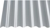 Gutta Polycarbonat-Wellplatte Wabe Sinus 76/18 300 x 104,5 cm 2,6 mm klar