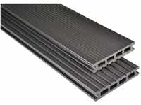 Kovalex Terrassendiele WPC 300 x 14,5 x 2,6 cm graubraun mattiert GLO780800229