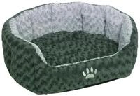 Nobby Komfortbett Seoli oval dunkelgrau/hellgrau