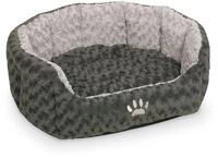 Nobby Komfortbett Seoli oval dunkelgrau/hellgrau
