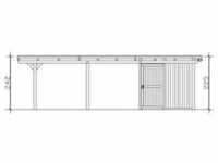 SKAN HOLZ Carport Emsland 404 x 846 cm mit EPDM-Dach mit Abstellraum