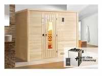 Weka Premium Massivholz-Sauna Bergen Gr. 3 Sparset 7,5 kW OS