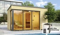Weka Design-Saunahaus CUBILIS Sparset 7,5 kw OS