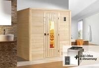 Weka Premium Massivholz-Sauna Bergen Gr. 2 Sparset 7,5 kW BioS
