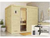 Weka Premium Massivholz-Sauna Bergen Gr. 3 Sparset 7,5 kw OS GLO782281647