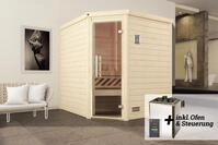 Weka Premium Massivholz-Sauna Turku Gr. 2 Sparset 7,5 kw OS