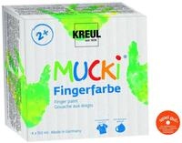 Kreul Mucki Fingerfarbe 4er Set je 50 ml