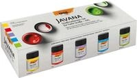 Kreul Javana Stoffmalfarben f&uuml;r helle Stoffe Set XXL 5 x 50 ml